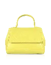 Le Parmentier Ladyfinger Top Handle Ladybag W/strap - Yellow In Yellow