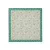 Le Parmentier Women's Heritage Chain And Pearls Silk Square Scarf - Green