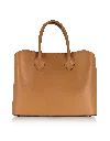 Le Parmentier Women's Jackie Leather Tote Bag - Brown In Brown