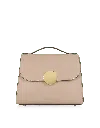 Le Parmentier Women's Neutrals Bombo Top-handle Satchel Bag W/strap - Neutral In Multi