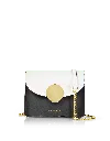 Le Parmentier Women's New Ondina Mini Color Block Shoulder Bag - Black & White In Multi