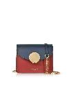 Le Parmentier Women's New Ondina Mini Color Block Shoulder Bag - Blue & Red In Multi