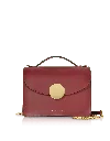 Le Parmentier Women's New Ondina Top Handle Shoulder Bag - Red In Red
