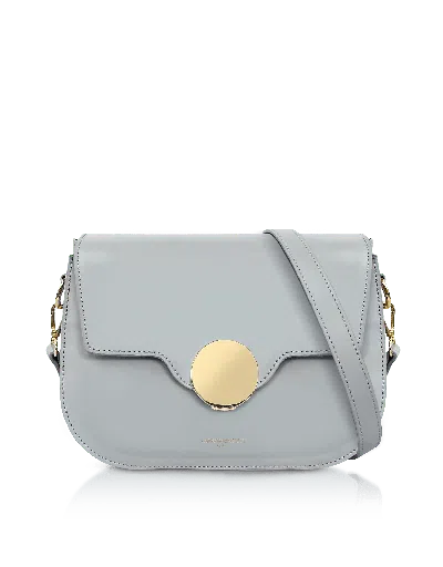 Le Parmentier Women's San Pedro Blue Gray Leather Shoulder Bag