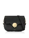 Le Parmentier Women's San Pedro Leather Shoulder Bag - Black Color In Black