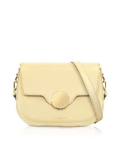 Le Parmentier Women's San Pedro Lime Yellow Leather Shoulder Bag