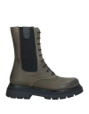 Le Pepite Woman Ankle Boots Military Green Size 9 Soft Leather In Green