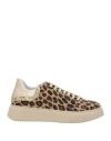 Le Pepite Woman Sneakers Camel Size 5 Textile Fibers In Beige