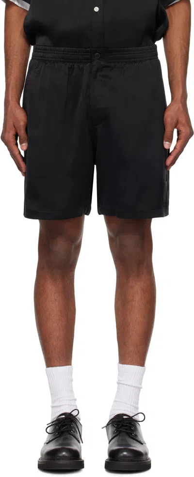 Le Pere Black Double Pocket Shorts
