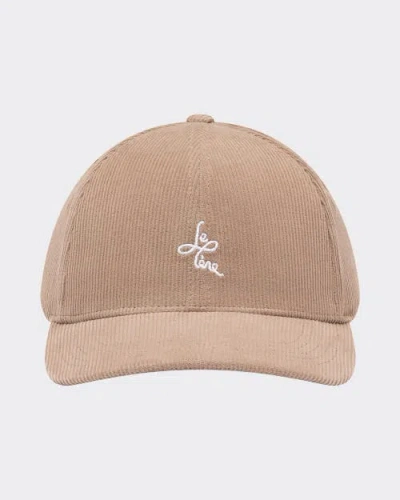 Le Pere Le Père Corduroy Baseball Cap In Brown