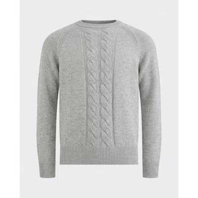 Le Pere Le Père Cotton Cableknit Sweater In Gray