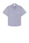 Le Pere Le Pre Double Short Sleeve Button Down