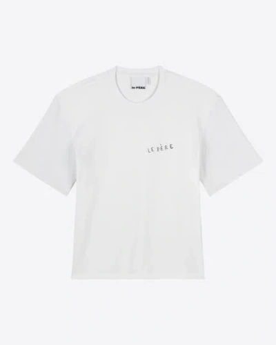 Le Pere Le Père Double Sleeve Tommy Tee In White
