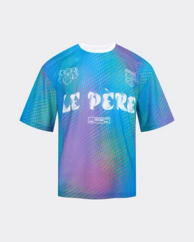 Le Pere Dot-print Amado T-shirt In Blue