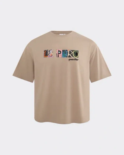Le Pere Le Père Forest Embroidered Tee In Neutral