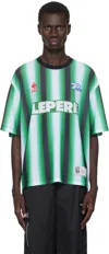 Le Pere Green Lpfc Mesh T-shirt In Field Emerald