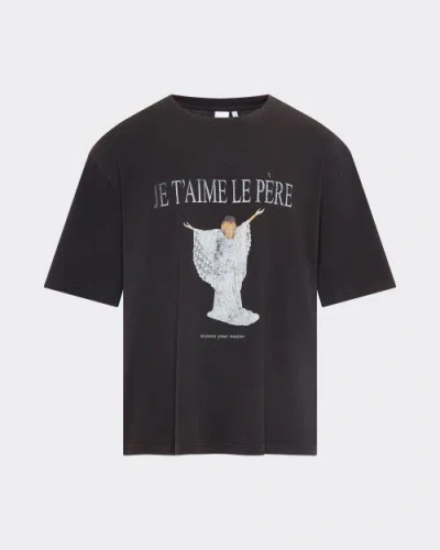 Le Pere Le Père Je T'aime Tommy Tee In Black