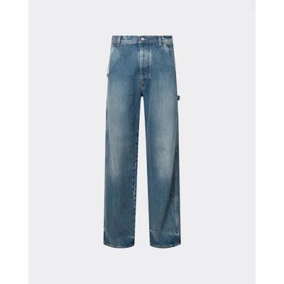 Le Pere Le Père Straight Leg Blue Jeans