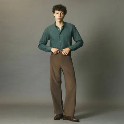 Le Pere Le Père Mickey Button-down Shirt In Green