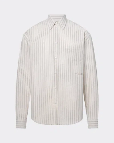 Le Pere Le Père Oxford Button Down Shirt In Blue