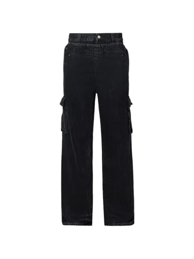 Le Pere Peek-a-boo Cargo Pants In Black