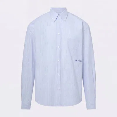 Le Pere Le Père Perennial Oxford Shirt In Blue Stripe
