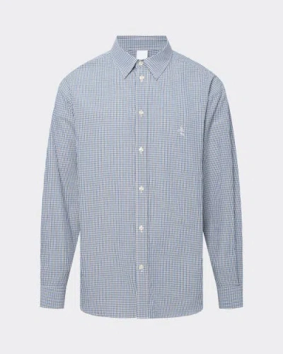 Le Pere Le Père Poplin Button Down Shirt In Blue