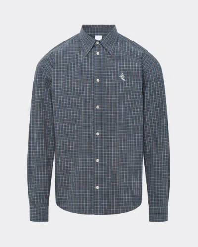 Le Pere Le Père Poplin Button Down Shirt In Blue