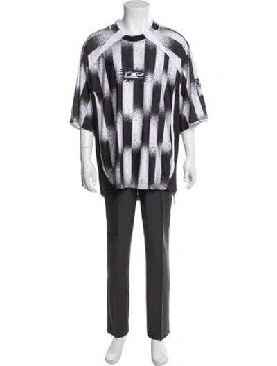 Pre-owned Le Pere Striped Crew Neck T-shirt In Multi