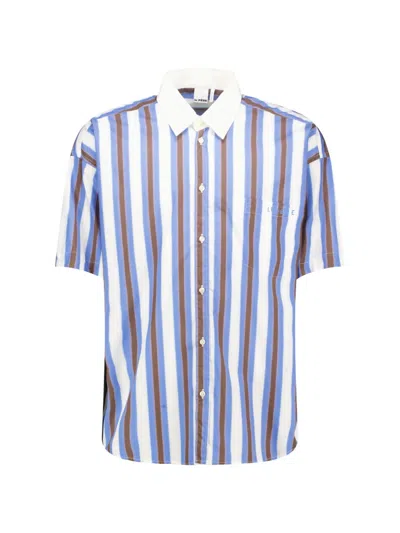 Le Pere Striped Shirt In Blue