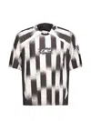 Le Pere Torn Stripe-print T-shirt In Multi