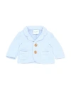Le Petit Coco Newborn Boy Blazer Sky Blue Size 1 Cotton, Polyester In Blue