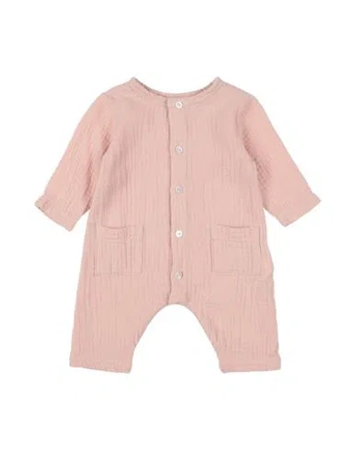 Le Petit Coco Newborn Girl Baby Jumpsuits & Overalls Blush Size 3 Cotton In Pink