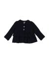 Le Petit Coco Newborn Girl Cardigan Midnight Blue Size 3 Cotton, Synthetic Fibers, Elastane, Viscose In Blue
