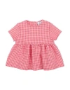 Le Petit Coco Newborn Girl Top Red Size 3 Cotton, Polyester In Red