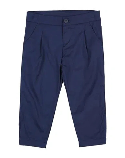 Le Petit Coco Babies'  Toddler Boy Pants Navy Blue Size 4 Cotton, Elastane