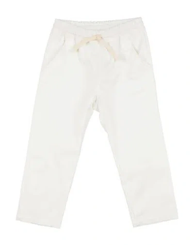 Le Petit Coco Babies'  Toddler Boy Pants Off White Size 4 Cotton, Elastane