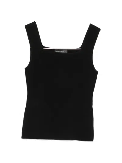 Le Petit Pulle Square-neck Tank Top In Black