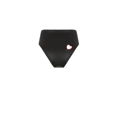 Le Petit Trou High-waisted Briefs In Black