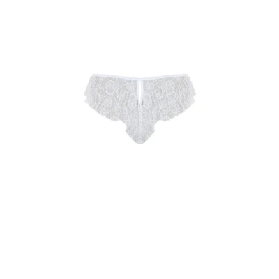 Le Petit Trou Lace Briefs In White