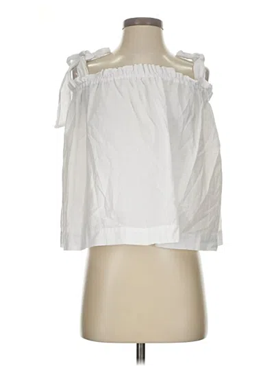 Pre-owned Le Petit Trou Sleeveless Blouse In White