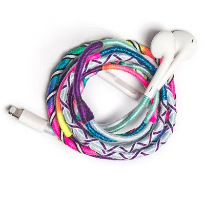 Le Pom Pom Blue Noni Earphones