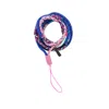 Le Pom Pom Blue / Pink / Purple Mia Phone Strap In Blue/pink/purple