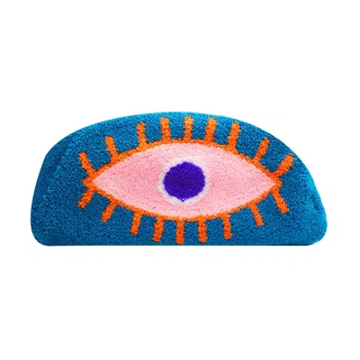 Le Pom Pom Cosmetic Bag In Blue