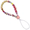 Le Pom Pom Gold Mini Priscilla Thick Phone Strap In Gold