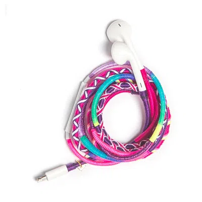 Le Pom Pom Pink Vicky Earphones