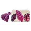 Le Pom Pom Women's Pink / Purple Seashell Trio Mini Coin Purse In Pink/purple