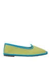 Le Regine Del Forte Woman Loafers Light Green Size 8 Textile Fibers