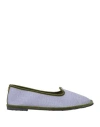 Le Regine Del Forte Woman Loafers Lilac Size 8 Textile Fibers In Purple