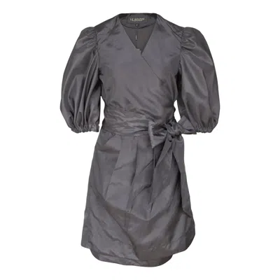 Le Réussi Women's Black Lusso Wrap Dress